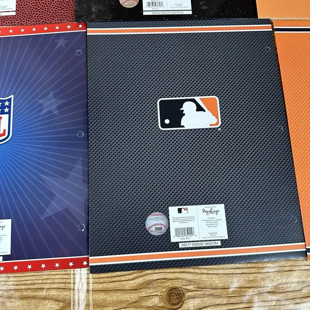 San Francisco Giants 49ers Pocket Folders C.R. Gibson Markings 9.5”x12” School‎